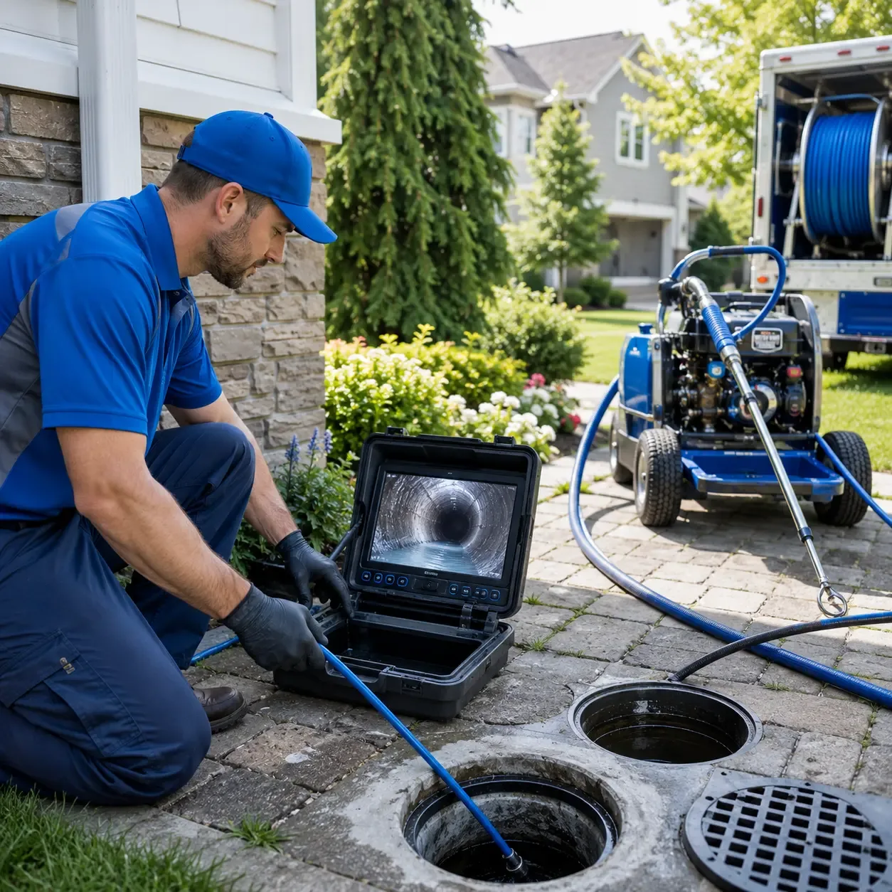Outdoor drain cleaning professionals serving Almond, NY